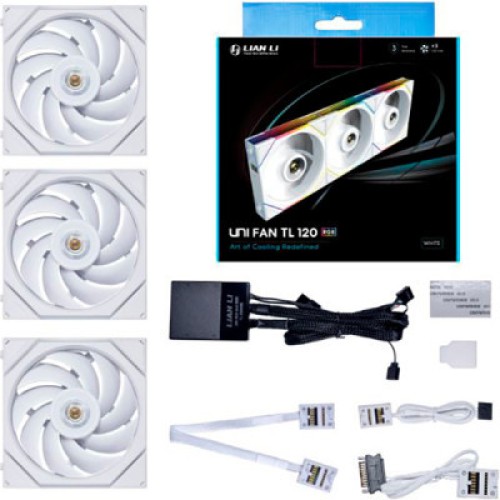 Кулер для корпуса Lian Li TL 120-3, White Cooler (G99.12TL3W.00)