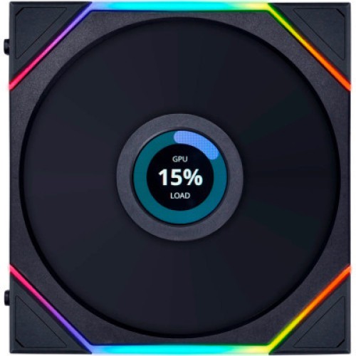 Кулер для корпуса Lian Li TL LCD 120-3, Black Cooler (G99.12TLLCD3B.00)