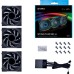 Кулер для корпуса Lian Li TL LCD 120-3, Black Cooler (G99.12TLLCD3B.00)