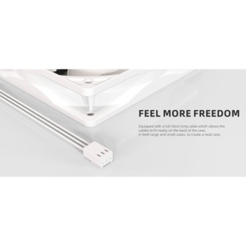 Кулер для корпуса ID-Cooling FL-12025 WHITE