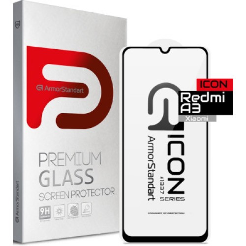 Стекло защитное Armorstandart Icon Xiaomi Redmi A3 Black (ARM74452)