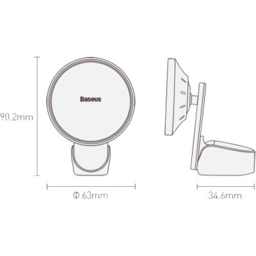 Универсальный автодержатель Baseus Big Energy Car Mount Wireless Charger (WXJN-01)
