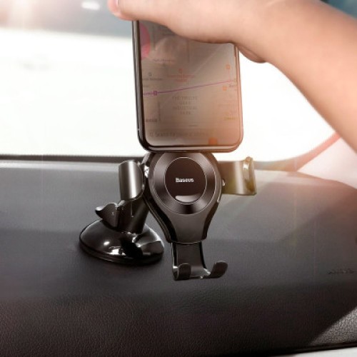 Универсальный автодержатель Baseus Osculum Type Gravity Car Mount Black (SUYL-XP01)