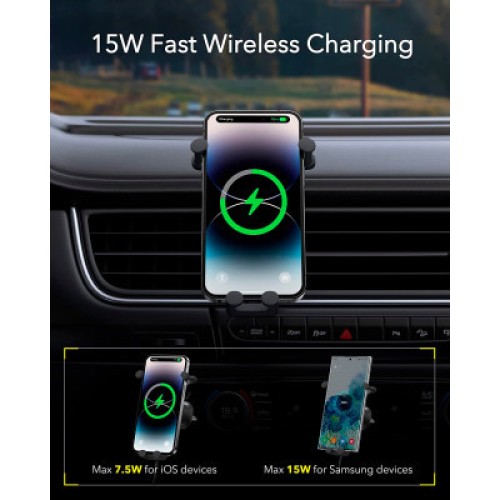 Универсальный автодержатель Baseus Wireless Charge Pro 15W (SUWX030001)