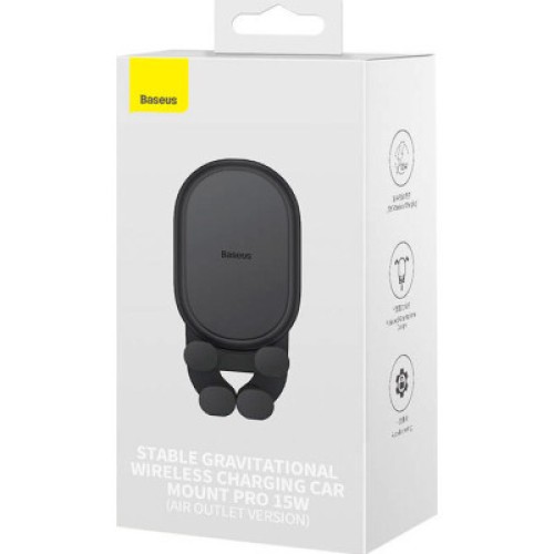 Универсальный автодержатель Baseus Wireless Charge Pro 15W (SUWX030001)