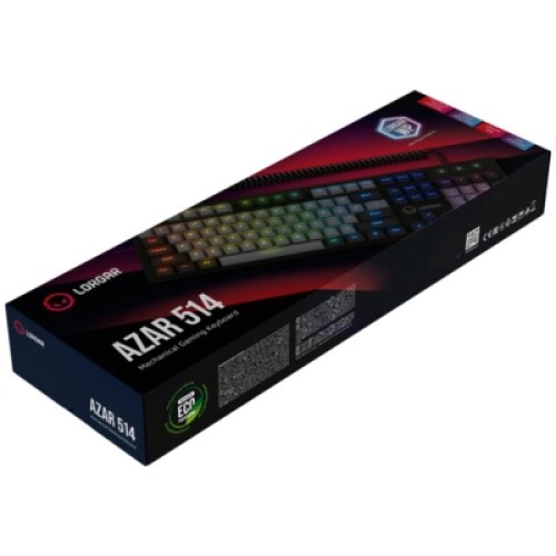 Клавиатура Lorgar Azar 514 RGB USB UA Black (LRG-GK514B-UA)