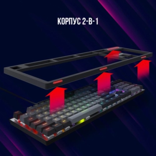 Клавиатура Lorgar Azar 514 RGB USB UA Black (LRG-GK514B-UA)