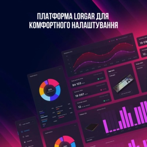 Клавиатура Lorgar Azar 514 RGB USB UA Black (LRG-GK514B-UA)