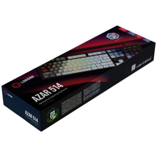 Клавиатура Lorgar Azar 514 RGB USB UA White (LRG-GK514W-UA)
