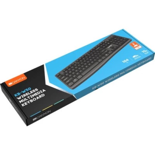 Клавиатура Canyon HKB-W50 Wireless Black (CNS-HKBW05-RU)