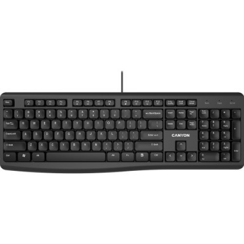 Клавиатура Canyon KB-50 Slim USB UA Black (CNE-CKEY5)