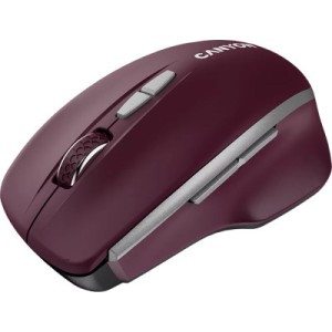 Мышка Canyon MW-21 Wireless Blue LED Burgundy (CNS-CMSW21BR)