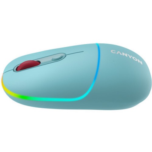 Мышка Canyon MW-22 Dual Band RGB Wireless Dark Cyan (CNS-CMSW22DC)