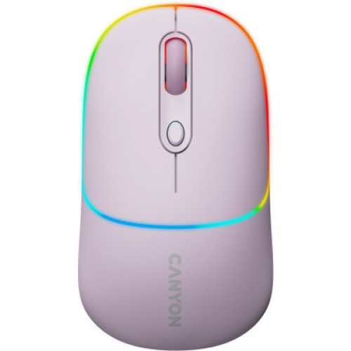 Мышка Canyon MW-22 Dual Band RGB Wireless Pearl Rose (CNS-CMSW22PR)