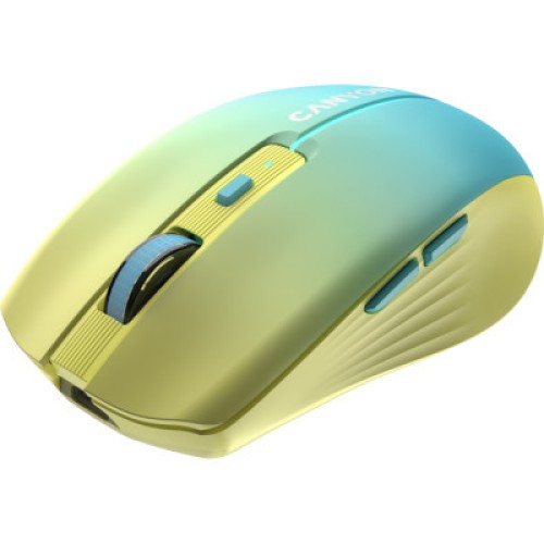 Мышка Canyon MW-44 LED Rechargeable Wireless/Bluetooth Yellow Blue (CNS-CMSW44UA)