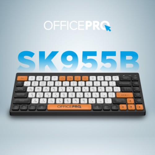 Клавиатура OfficePro SK955B Wireless/Bluetooth Black (SK955B)