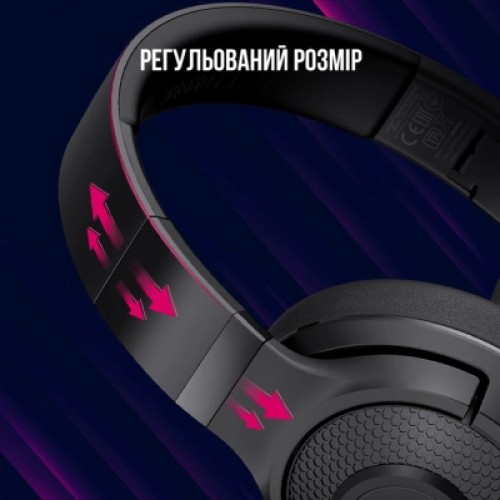 Наушники Lorgar Noah 500 Wireless Gaming Black (LRG-GHS500)