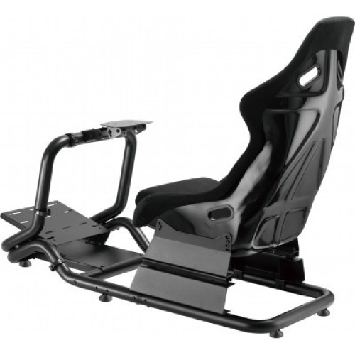 Кресло игровое OfficePro RS167 з кокпітом кріплення для керма та педалей Black (RS167)