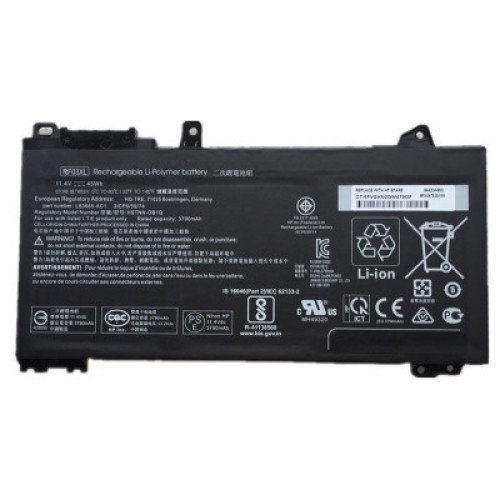 Аккумулятор для ноутбука HP ProBook 450 G7 RF03XL, 45Wh (3790mAh), 3cell, 11.4V, Li-ion (A47893)