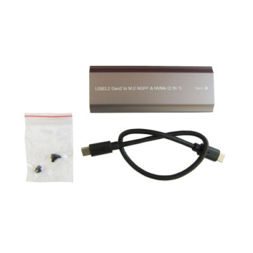 Карман внешний Dynamode M.2 SSD NVMe/SATA combo USB3.2 GEN2 USB-C (DM-CAD-SSD05)