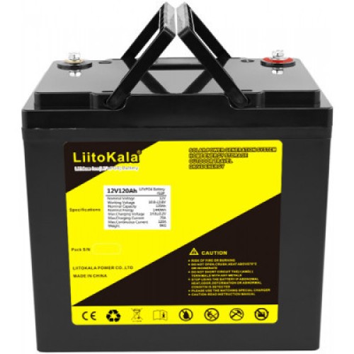 Батарея LiFePo4 Liitokala LiFePO4 12V-120Ah LCD (12V 120Ah LiFePO4 LCD)