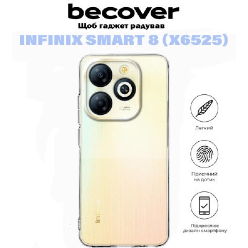 Чехол для мобильного телефона BeCover Infinix Smart 8 (X6525) Transparancy (710879)