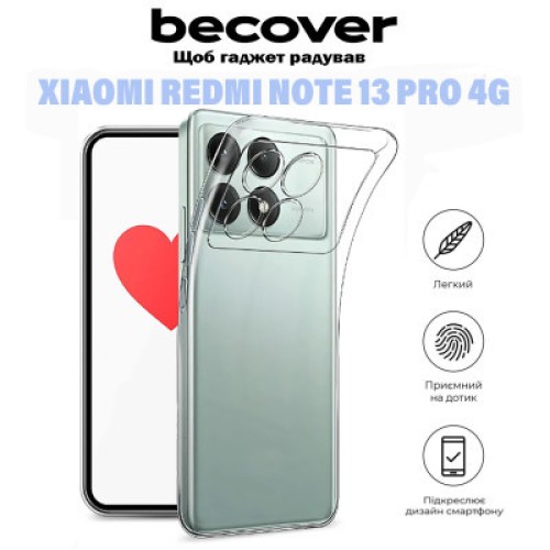 Чехол для мобильного телефона BeCover Xiaomi Redmi Note 13 Pro 4G Transparancy (710914)