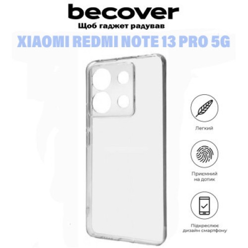Чехол для мобильного телефона BeCover Xiaomi Redmi Note 13 Pro 5G Transparancy (710916)