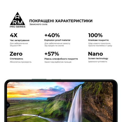 Стекло защитное Armorstandart Pro Xiaomi Redmi A3 Black (ARM74453)