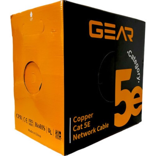 Кабель сетевой GEAR FTP 305м, cat.5e, CU, 4*2*0,51, LSZH, Reelex, indoor (GEC-FTPLCUR051305)