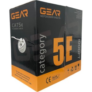 Кабель сетевой GEAR FTP 305м, cat.6, CCA, 4*2*0,51, indoor (GEC-FTPC6CCA051305)