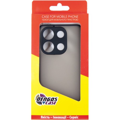 Чехол для мобильного телефона Dengos Matte Xiaomi Redmi Note 13 4G (black) (DG-TPU-MATT-140)