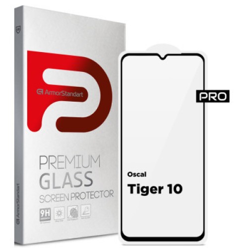 Стекло защитное Armorstandart Pro Oscal Tiger 10 Black (ARM75105)