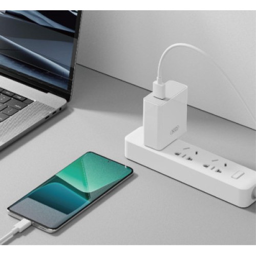Зарядное устройство XO L128 120W with cable Type-C white (XO-L128-WH)