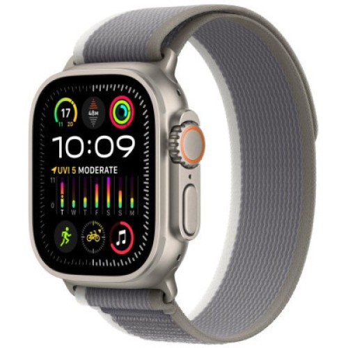Ремешок для смарт-часов Apple 49mm Green/Gray Trail Loop - M/L (MT603ZM/A) Ремешок для смарт-часов Apple 49mm Green/Gray Trail Loop - M/L (MT603ZM/A)