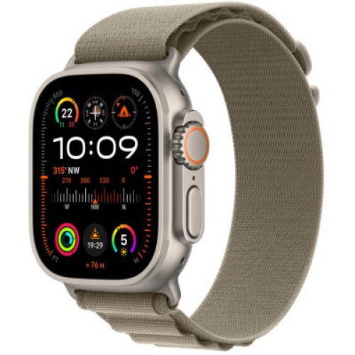 Ремешок для смарт-часов Apple 49mm Olive Alpine Loop - Small (MT5T3ZM/A) Ремешок для смарт-часов Apple 49mm Olive Alpine Loop - Small (MT5T3ZM/A)