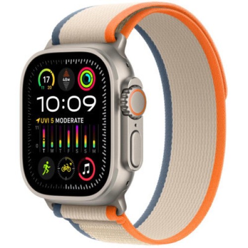 Ремешок для смарт-часов Apple 49mm Orange/Beige Trail Loop - S/M (MT5W3ZM/A) Ремешок для смарт-часов Apple 49mm Orange/Beige Trail Loop - S/M (MT5W3ZM/A)