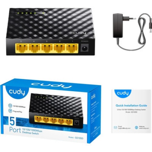 Коммутатор сетевой Cudy GS105D