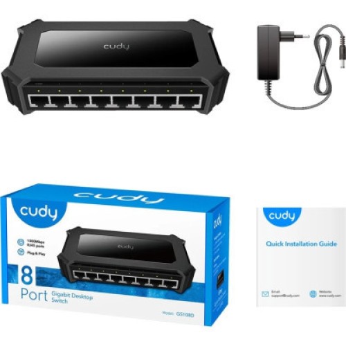 Коммутатор сетевой Cudy GS108D