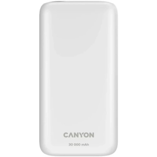 Батарея универсальная Canyon PB-301 30000mAh PD/20W, QC/3.0 (CNE-CPB301W)