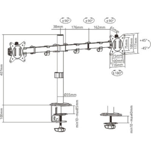Кронштейн HiSmart HS082406