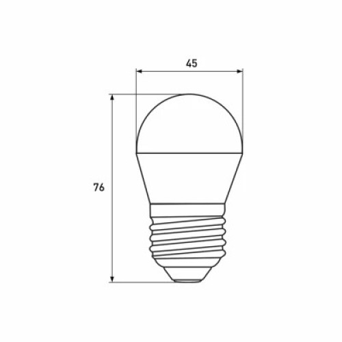 Лампочка Eurolamp LED G45 5W 530 Lm E27 3000K deco 2шт (MLP-LED-G45-05273(Amber))