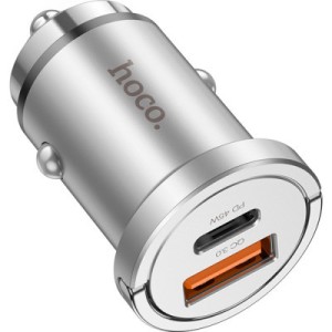 Зарядное устройство HOCO NZ10 Handy USB-A/Type-C Silver (6942007601825)