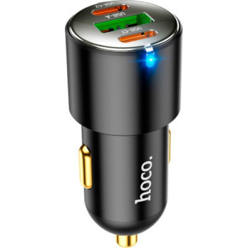 Зарядное устройство HOCO NZ6 2xType-C, USB-A Black (6931474765185)