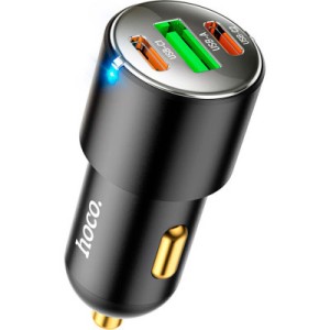 Зарядний пристрій HOCO NZ6 2xType-C, USB-A Black (6931474765185)