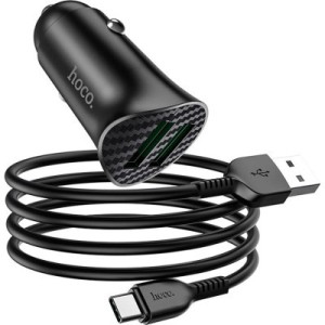 Зарядное устройство HOCO Z39 2xUSB Black (6931474735089)