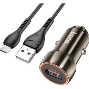 Зарядное устройство HOCO Z46 USB Metal Gray (6931474770295)