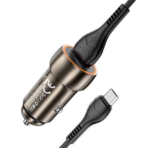 Зарядное устройство HOCO Z46 USB Metal Gray (6931474770295)