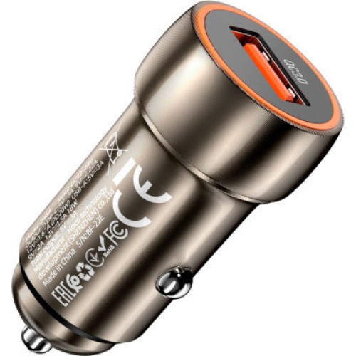 Зарядное устройство HOCO Z46 USB Metal Gray (6931474770271)