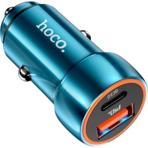 Зарядное устройство HOCO Z46A USB-A/Type-C Sapphire Blue (6931474770349)